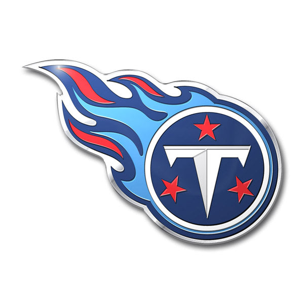 Tennessee Titans Colored Aluminum Car Auto Emblem 