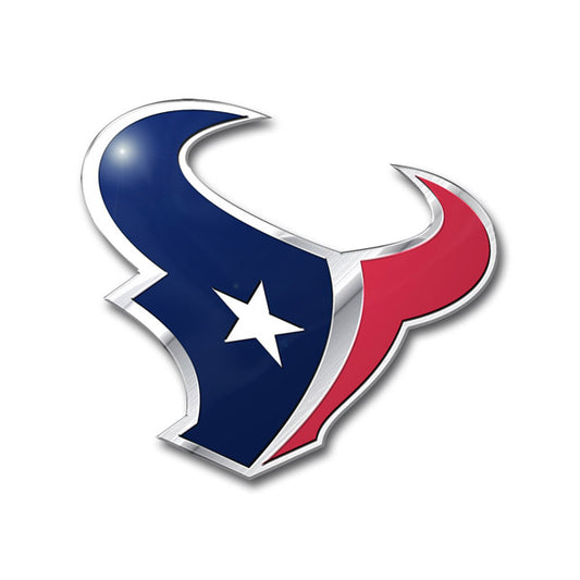 Houston Texans Colored Aluminum Car Auto Emblem 