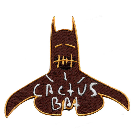 Cactus Bat Embroidered Iron On Patch 