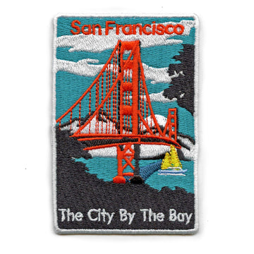 Golden Gate Bridge California Patch San Francisco Bay Embroidered Iron On
