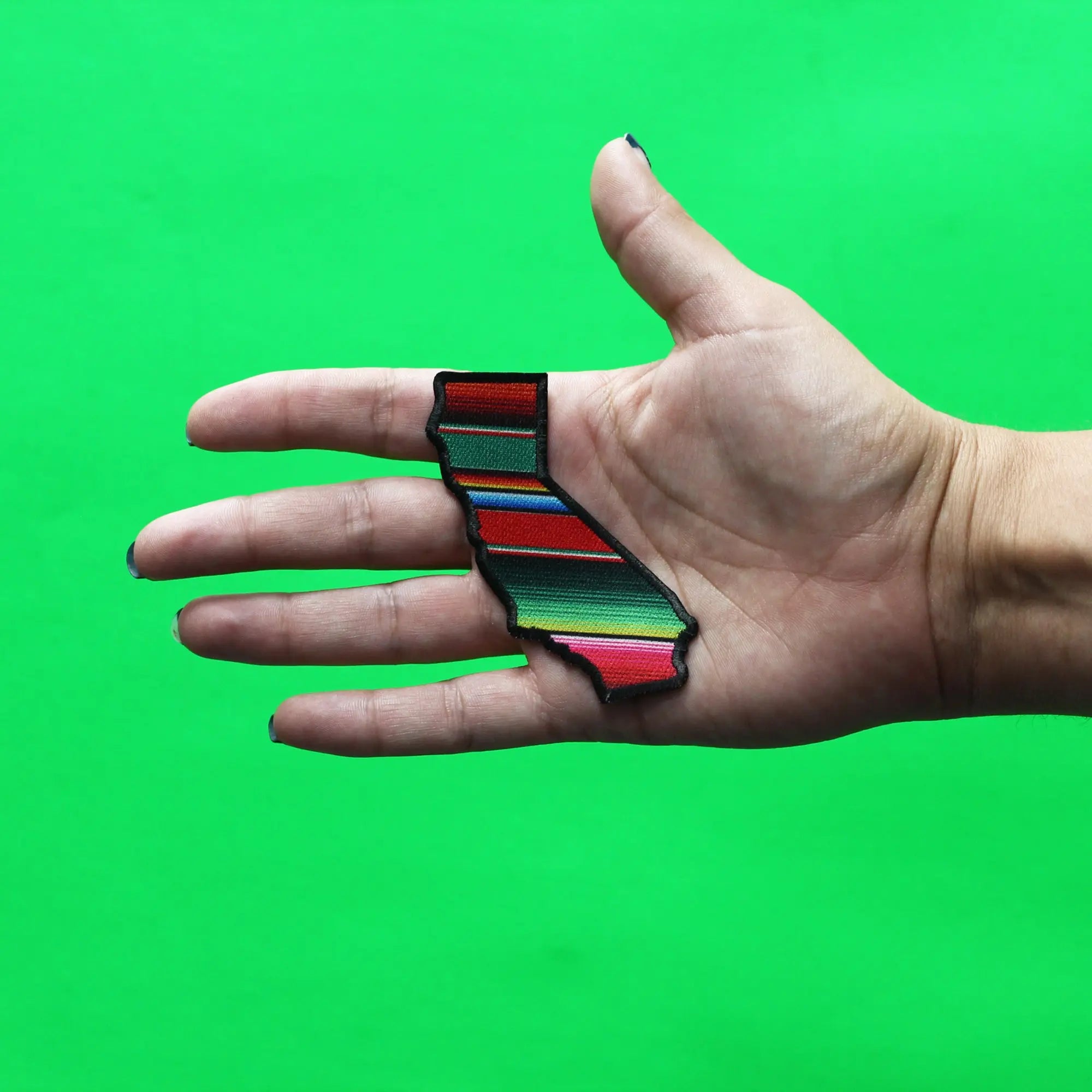 California Serape State Patch Hispanic Culture Pride Embroidered Iron On