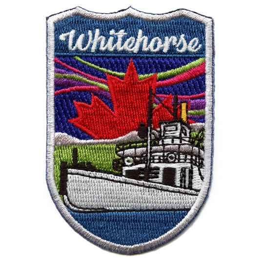 Canada Shield Patch Whitehorse Embroidered Iron On 