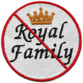 Cancel The Royal Family Logo Embroidered Iron On Patch