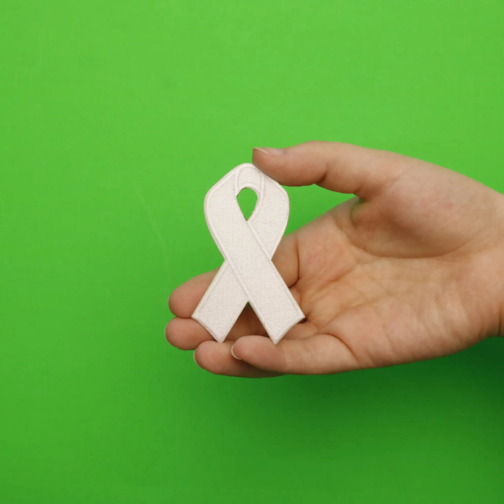 Cancer Awareness Ribbons Fully Embroidered Iron On Patches 