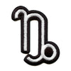 Capricorn Astrological Zodiac Symbol Patch Horoscope Horned Goat Embroidered Iron On 