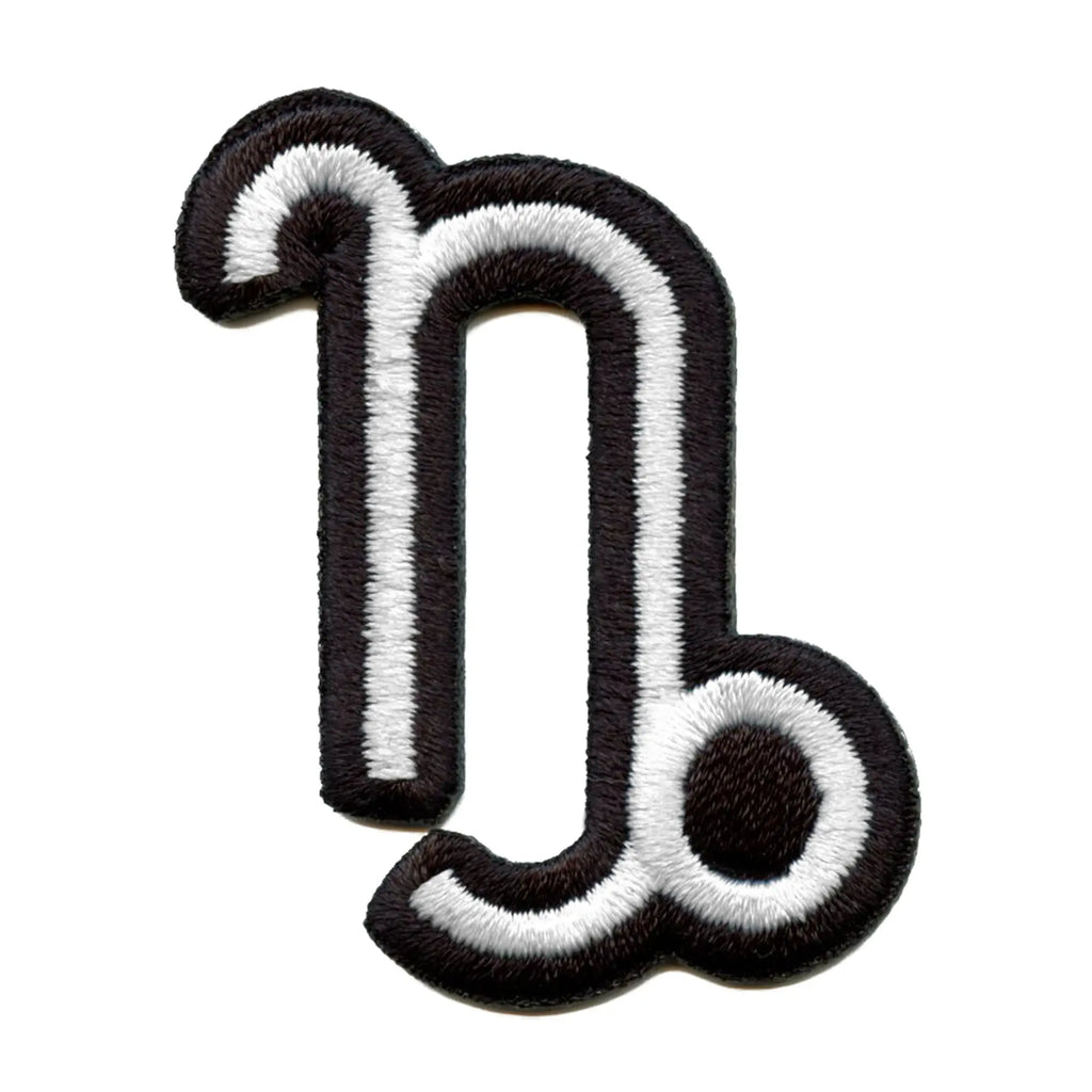 Capricorn Astrological Zodiac Symbol Patch Horoscope Horned Goat Embroidered Iron On 
