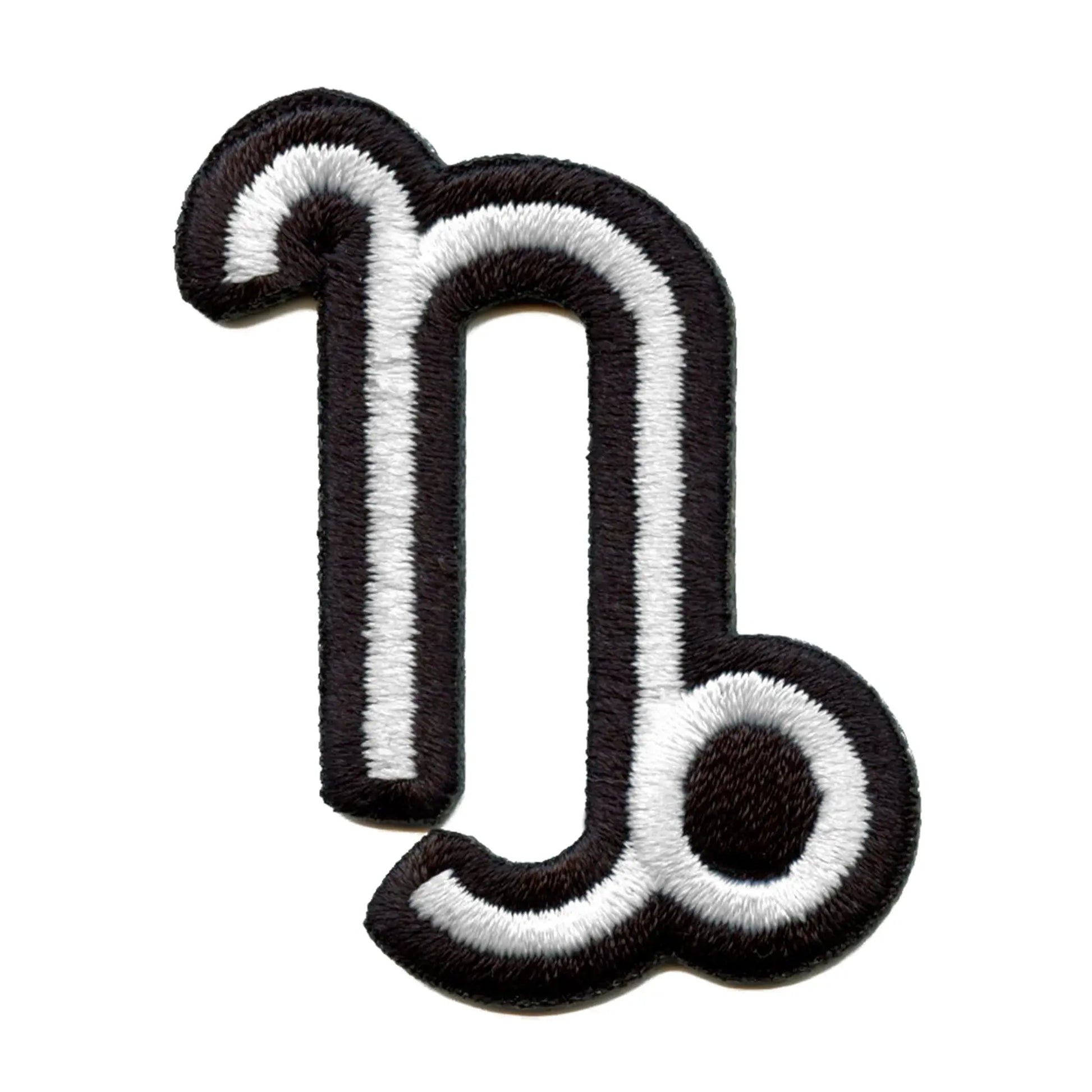 Capricorn Astrological Zodiac Symbol Patch Horoscope Horned Goat Embroidered Iron On 