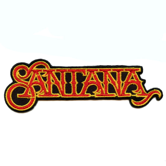 Santana Band Name Logo Patch Carlos Latin Rock Embroidered Iron On