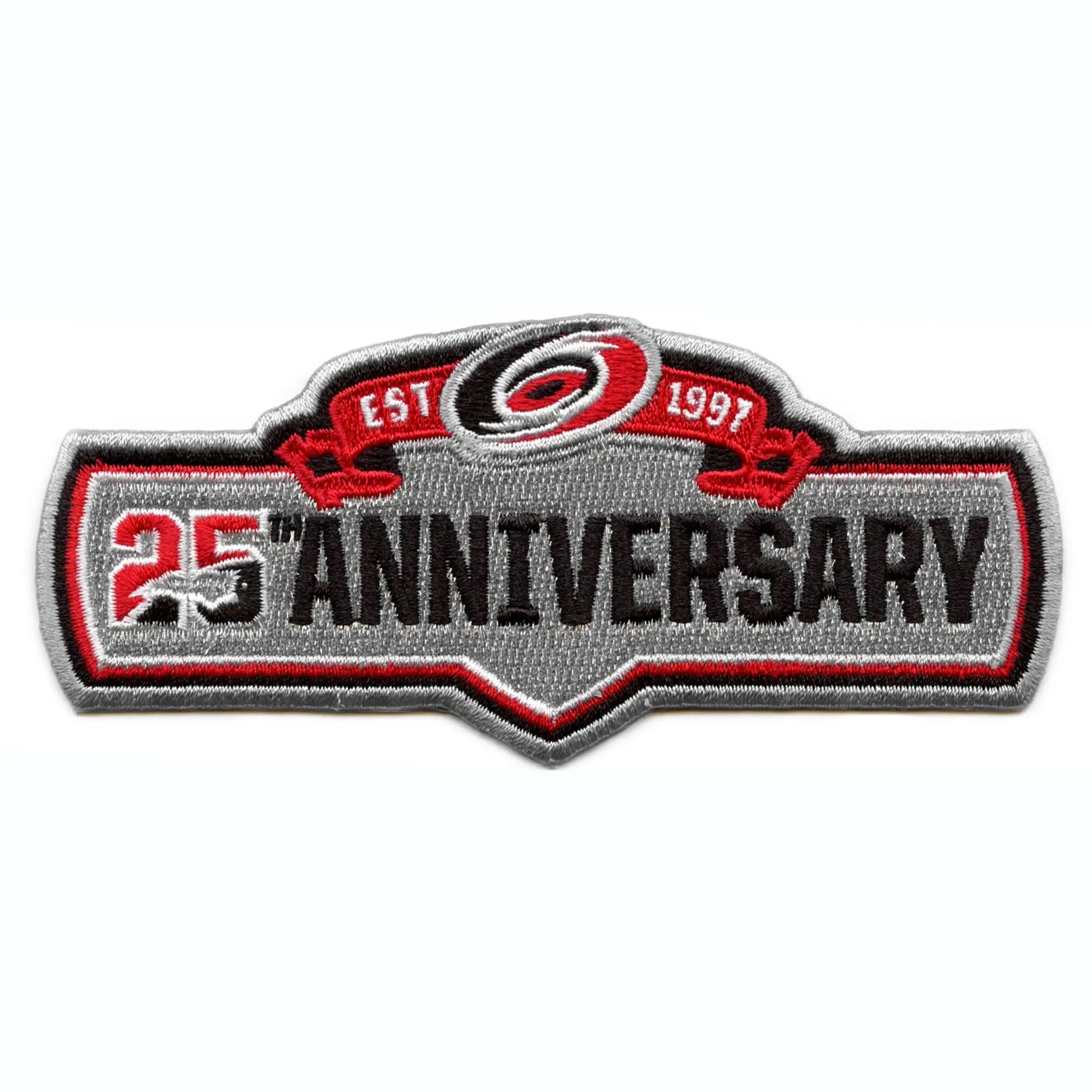 Carolina Hurricanes 25th Anniversary Jersey Patch 2022-23