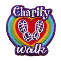 Charity Walk Patch Fundraiser Embroidered Iron On