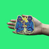 Cheech & Chong Handshake Patch Hippy Stoner Comedians Embroidered Iron On