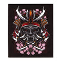 Cherry Blossom Demon Samurai Patch Back FotoPatch XL Embroidered Iron On