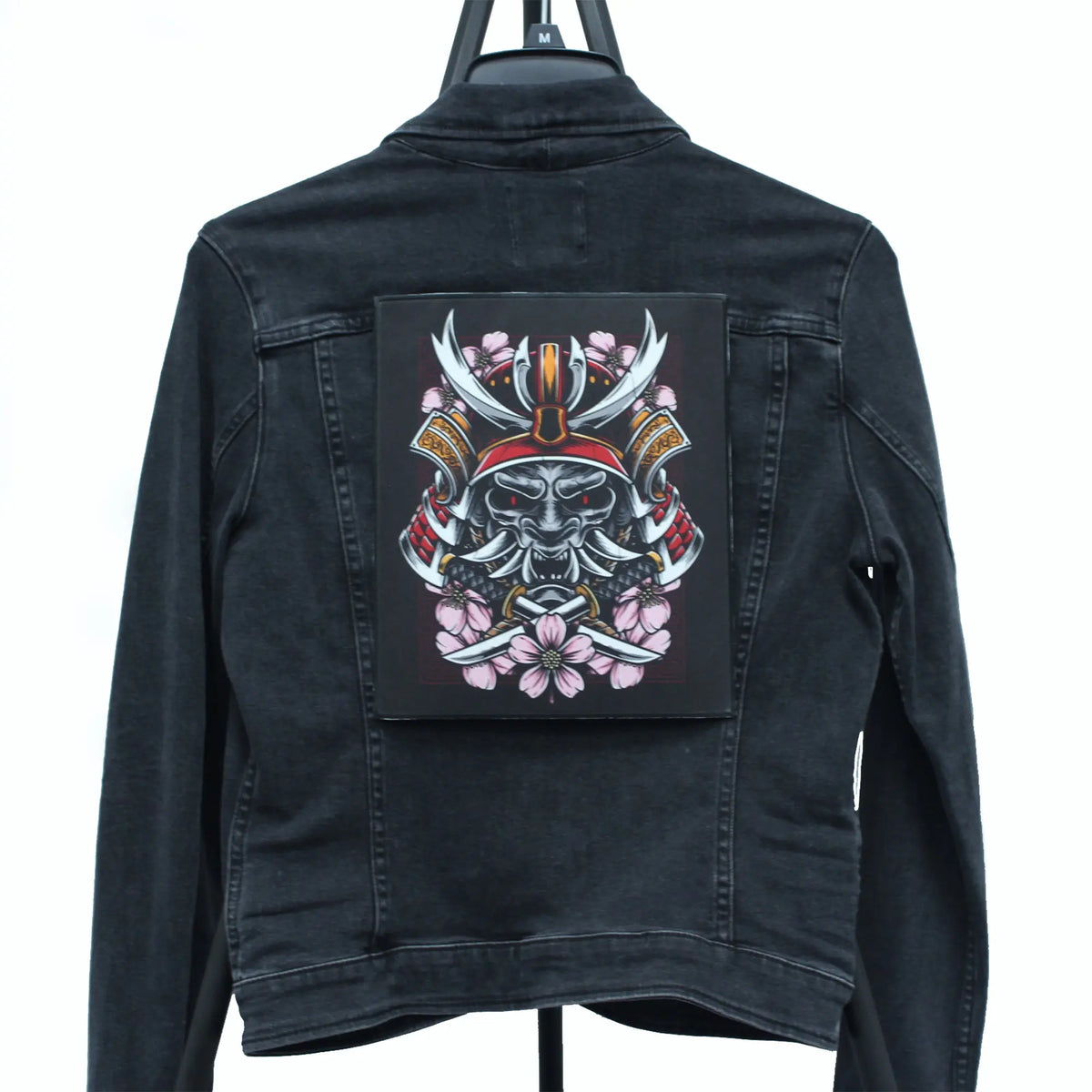 Cherry Blossom Demon Samurai Patch Back FotoPatch XL Embroidered Iron ...