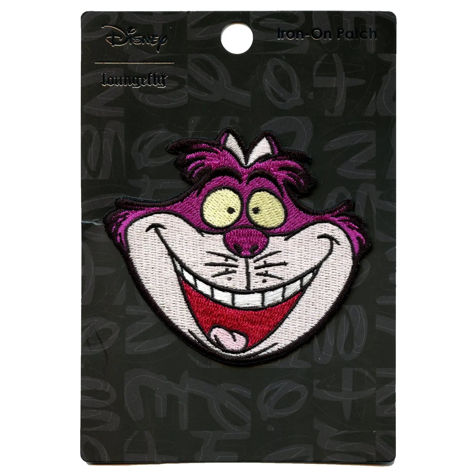 Official Alice In Wonderland Cheshire Cat Head Embroidered Iron On Patch 