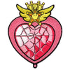 Sailor Moon Anime Chibi Moon Compact Heart Embroidered Iron On Patch 