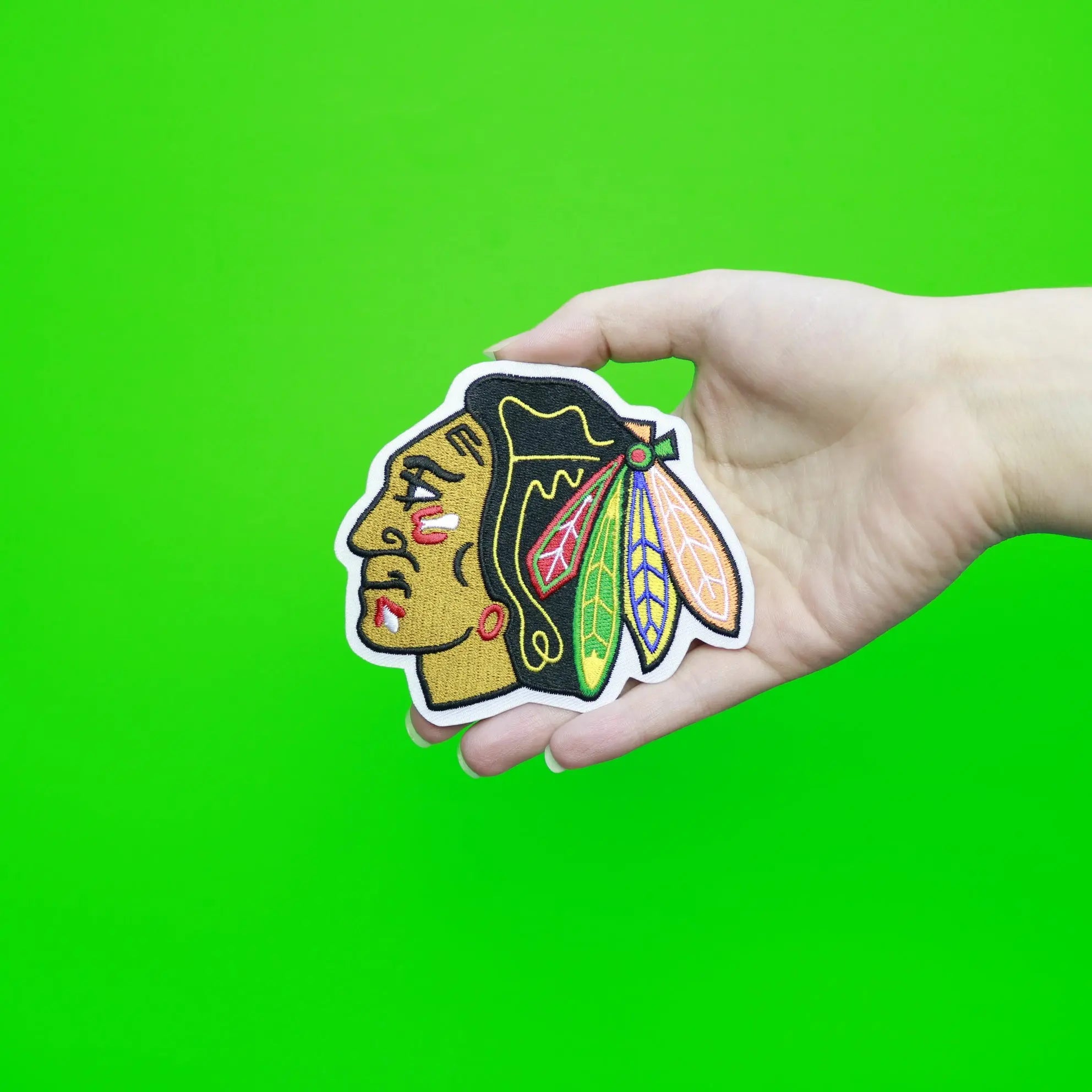 Chicago Blackhawks Primary Team Indian Head Logo Patch 