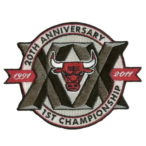 Chicago Bulls 20th Anniversary of 1st Championship Patch (1991-2011) 