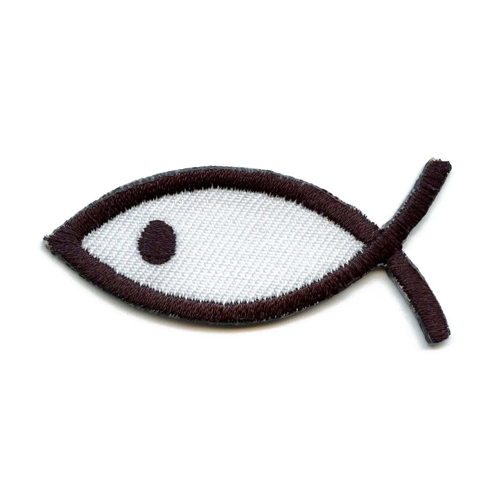 Christian Fish Patch Christian Ichthys Fish Sign Logo Embroidered Iron On Patch – Patch ...