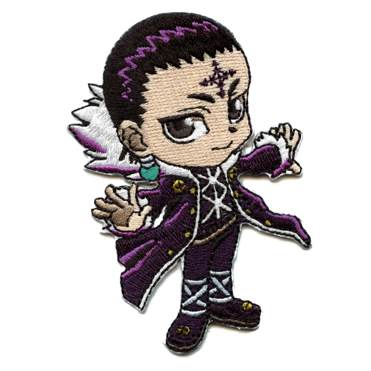 Chrollro Mask HunterXHunter Chrollo Full Body Patch Side Eye Smirk – Patch Collection