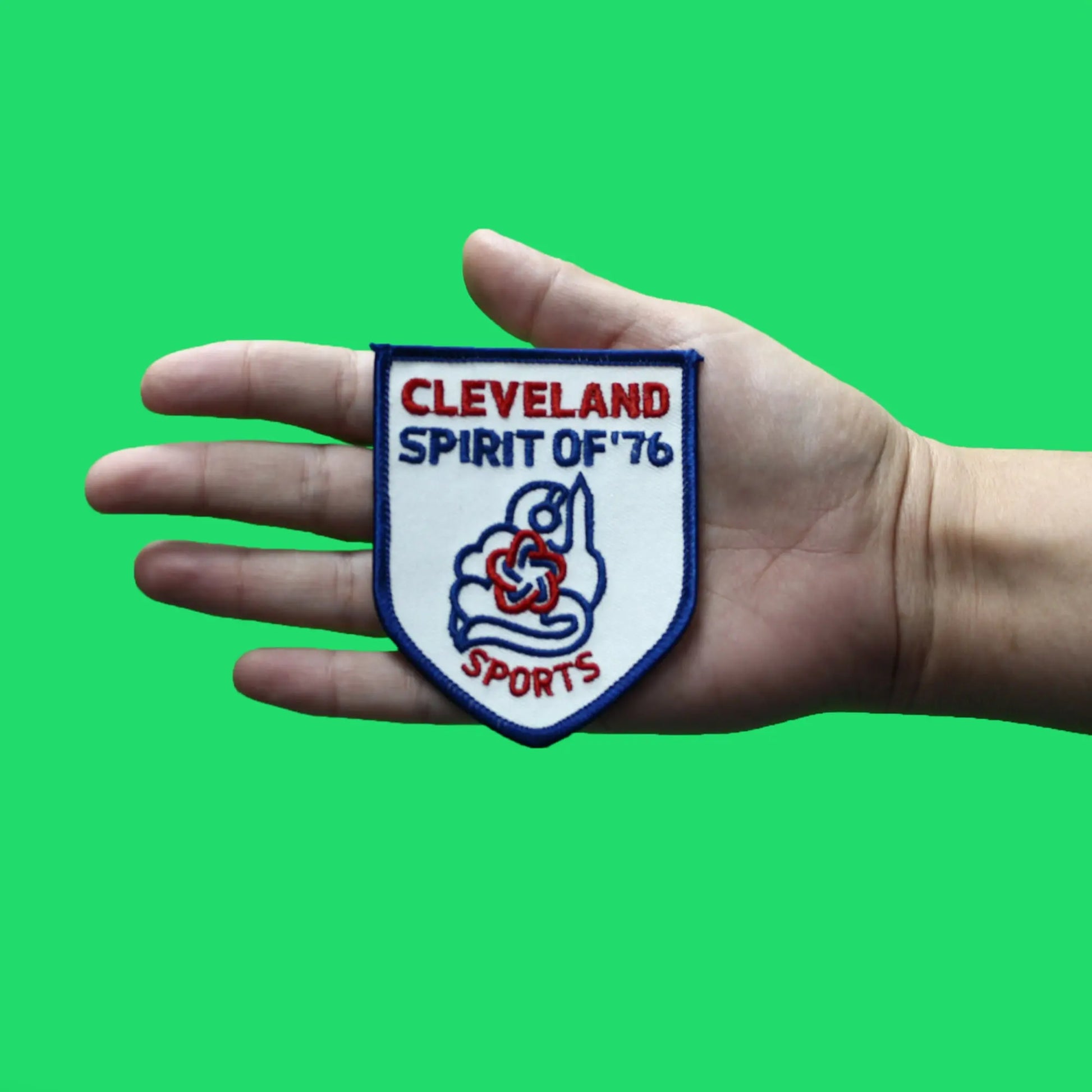 Cleveland Indians MLB Spirit of '76 Rare Bicentennial Commemorative Jersey Patch 