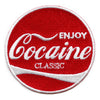 Enjoy Coke Classic Patch Drug Parody Embroidered Iron On 