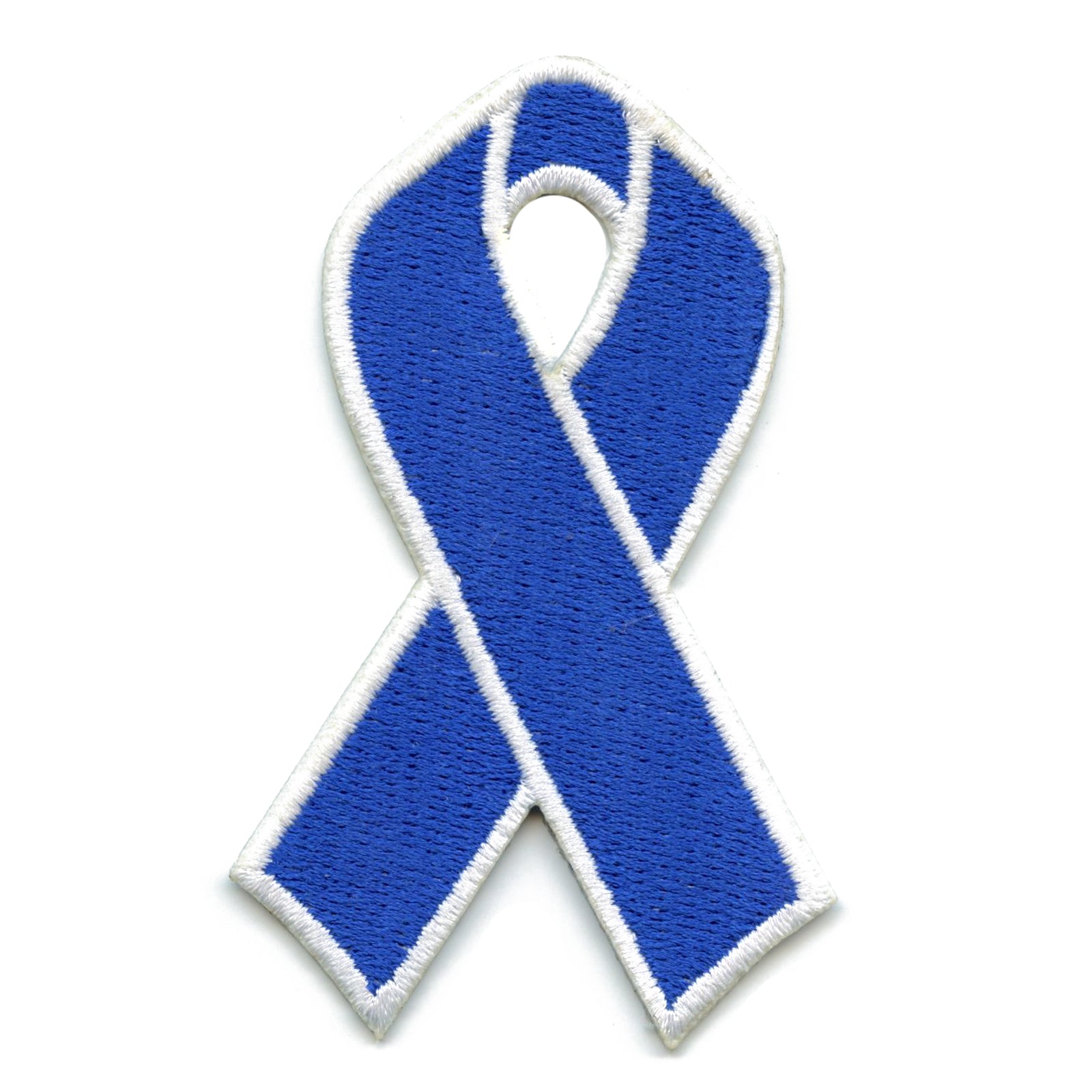 Dark blue ribbon awareness. Symbolic concept of concern awareness