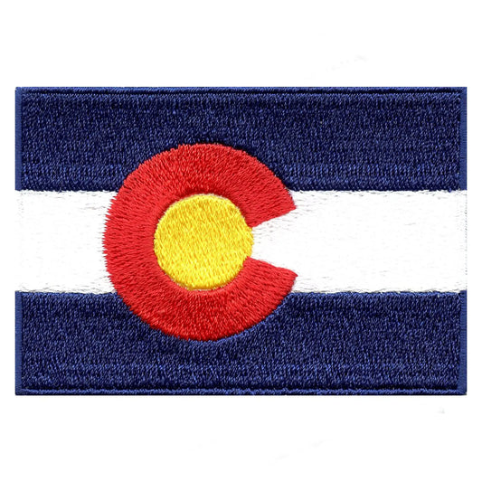Colorado State Flag Embroidered Iron On Patch 