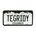 Colorado Tegrity License Plate Patch Centennial State Embroidered Iron On