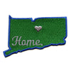 Connecticut Home State Embroidered Iron On Patch 