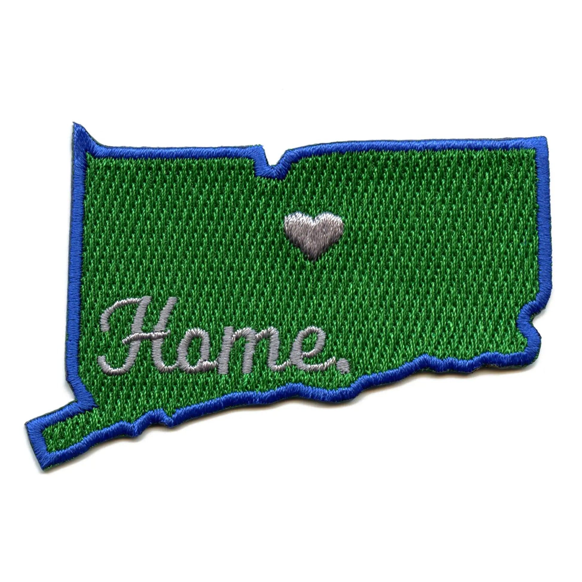 Connecticut Home State Embroidered Iron On Patch 