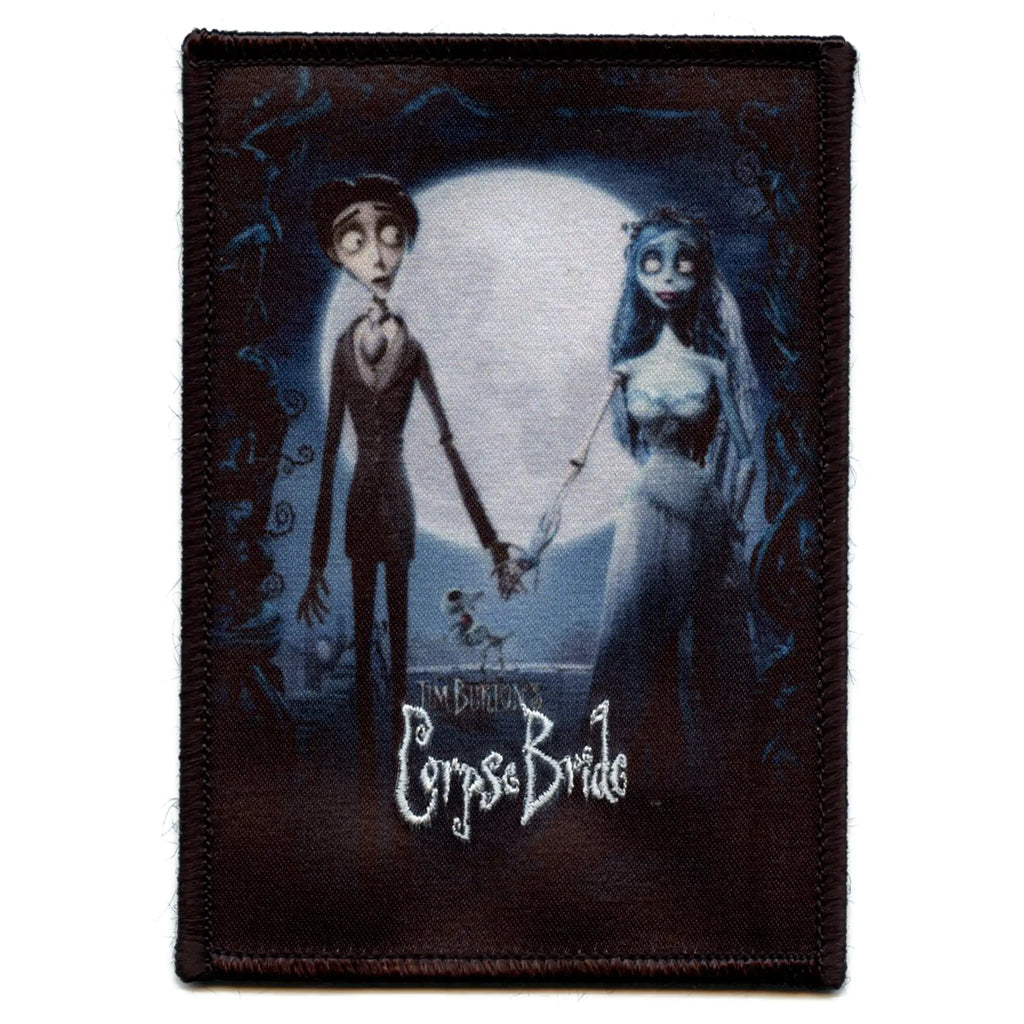 Corpse Bride Movie Poster Patch Tim Burton Dead Cartoon Embroidered Iron On