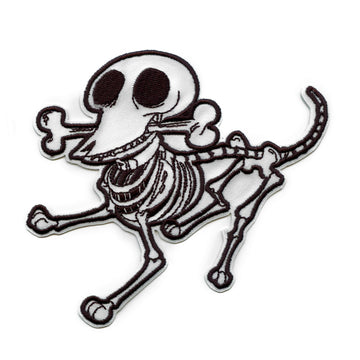 Corpse Bride Scraps Patch Victor Skeleton Dog Embroidered Iron On