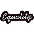 Cursive Equality Embroidered Iron On Patch