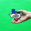 Don't Mess With Texas Patch State Shape Embroidered Iron On 