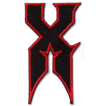 The X Logo Rapper Symbol Embroidered Iron On Patch 