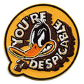 Official Daffy Duck You're Despicable Round Embroidered Iron On Patch
