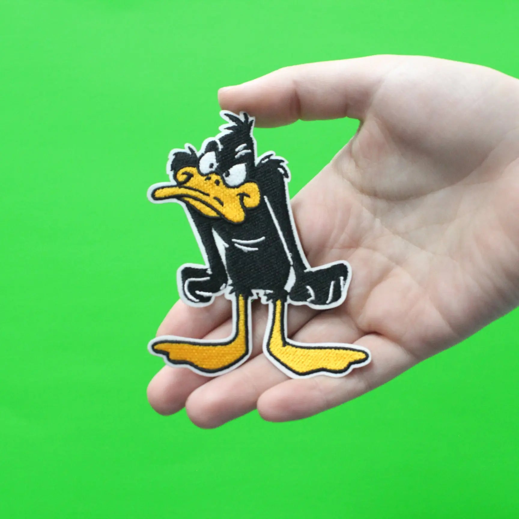 Official Daffy Duck Angry Embroidered Iron On Patch 