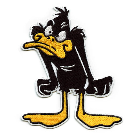 Official Daffy Duck Angry Embroidered Iron On Patch 