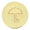 Dalgona Candy Umbrella Shape Patch Survival Game Embroidered Iron On