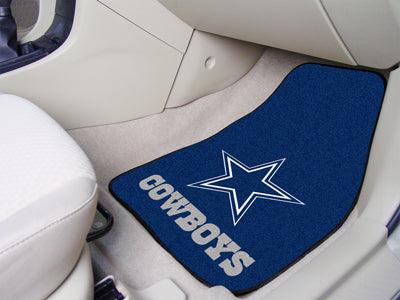 Dallas Cowboys Carpet Car Mat 2-Pack 18" x 27" 