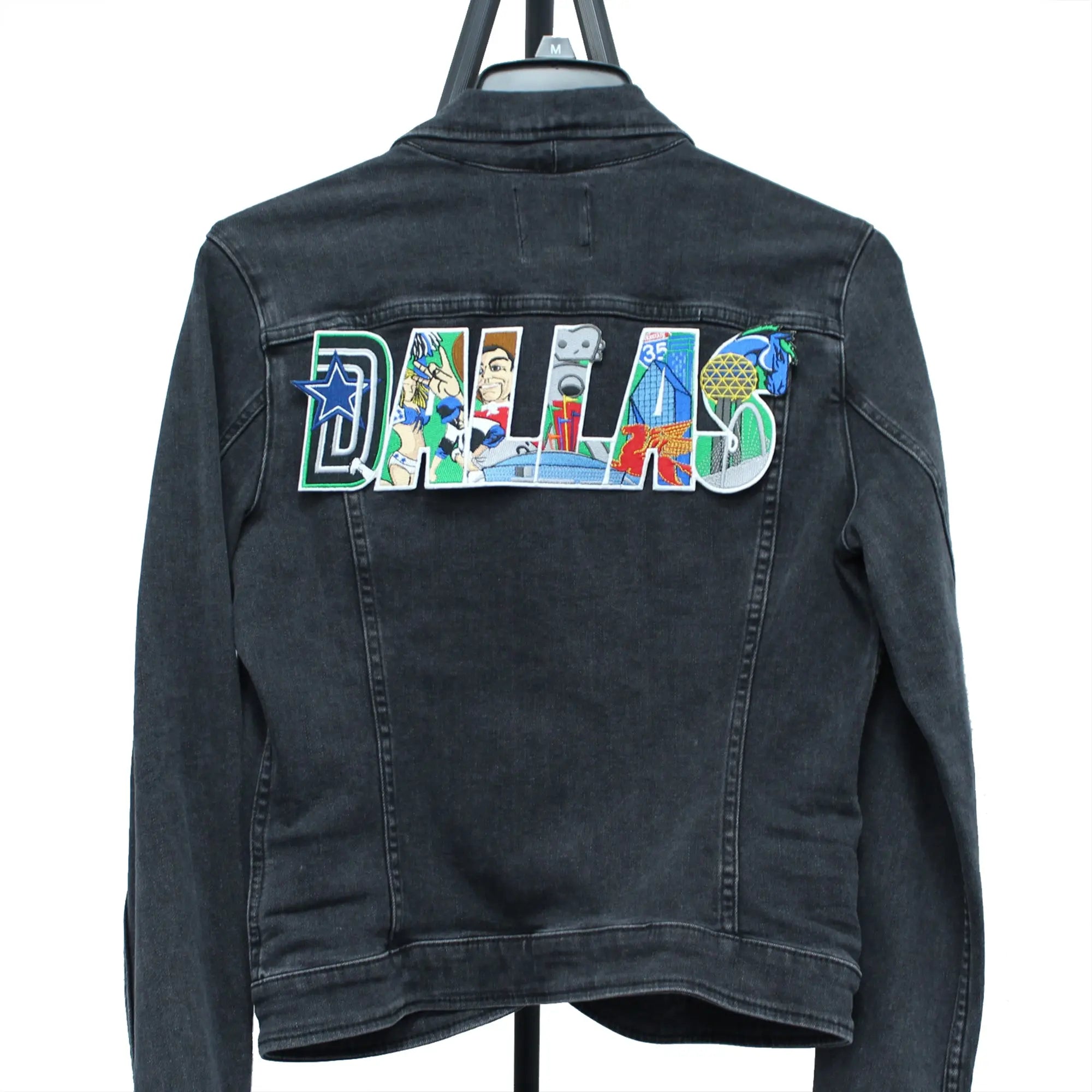 Dallas Texas Large Iconic Collage Patch Embroidered Iron On