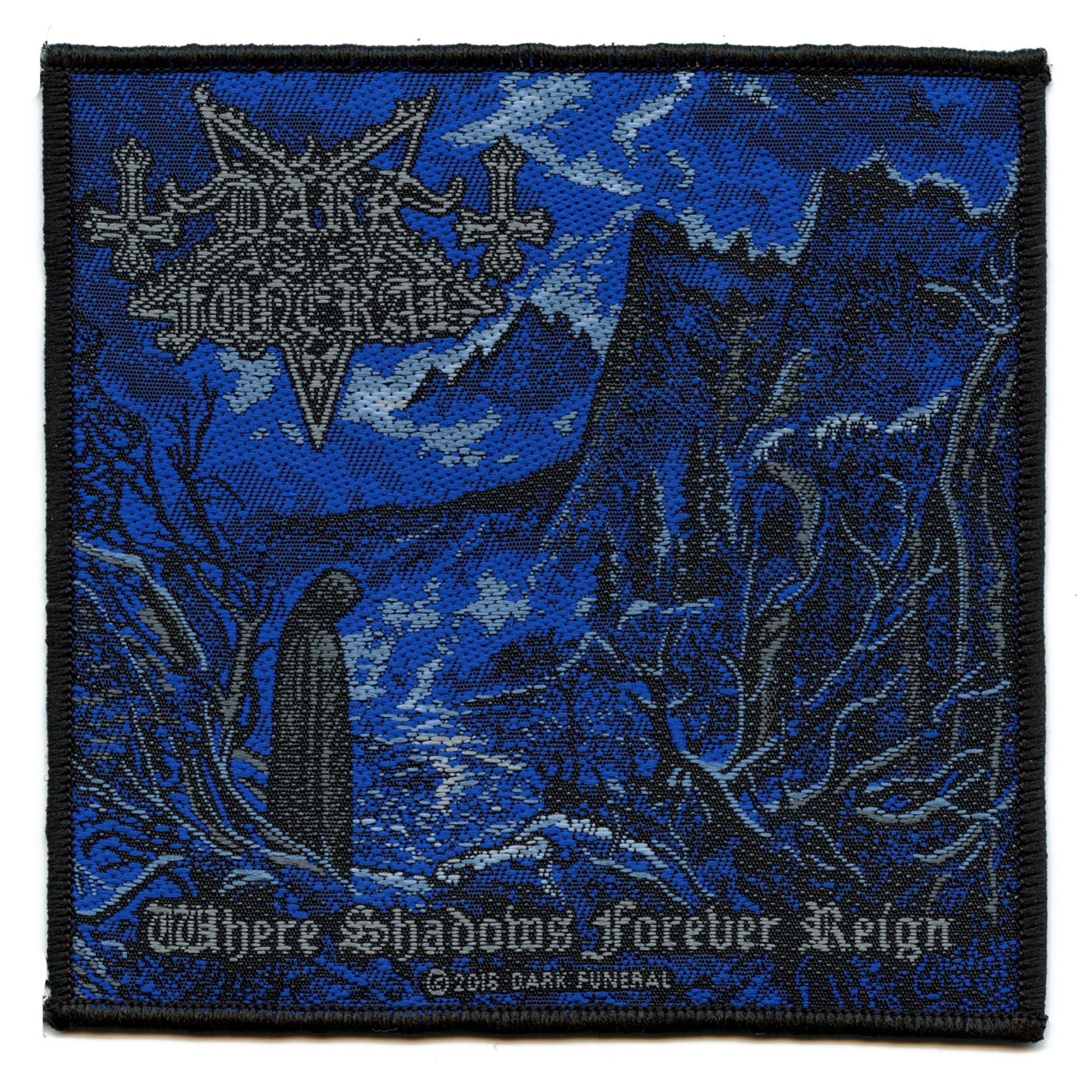 2018 Dark Funeral Where Shadows Forever Reign Woven Sew On Patch 