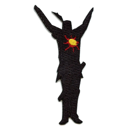 Dark Shadow Sun Soul Man Embroidered Iron On Patch 