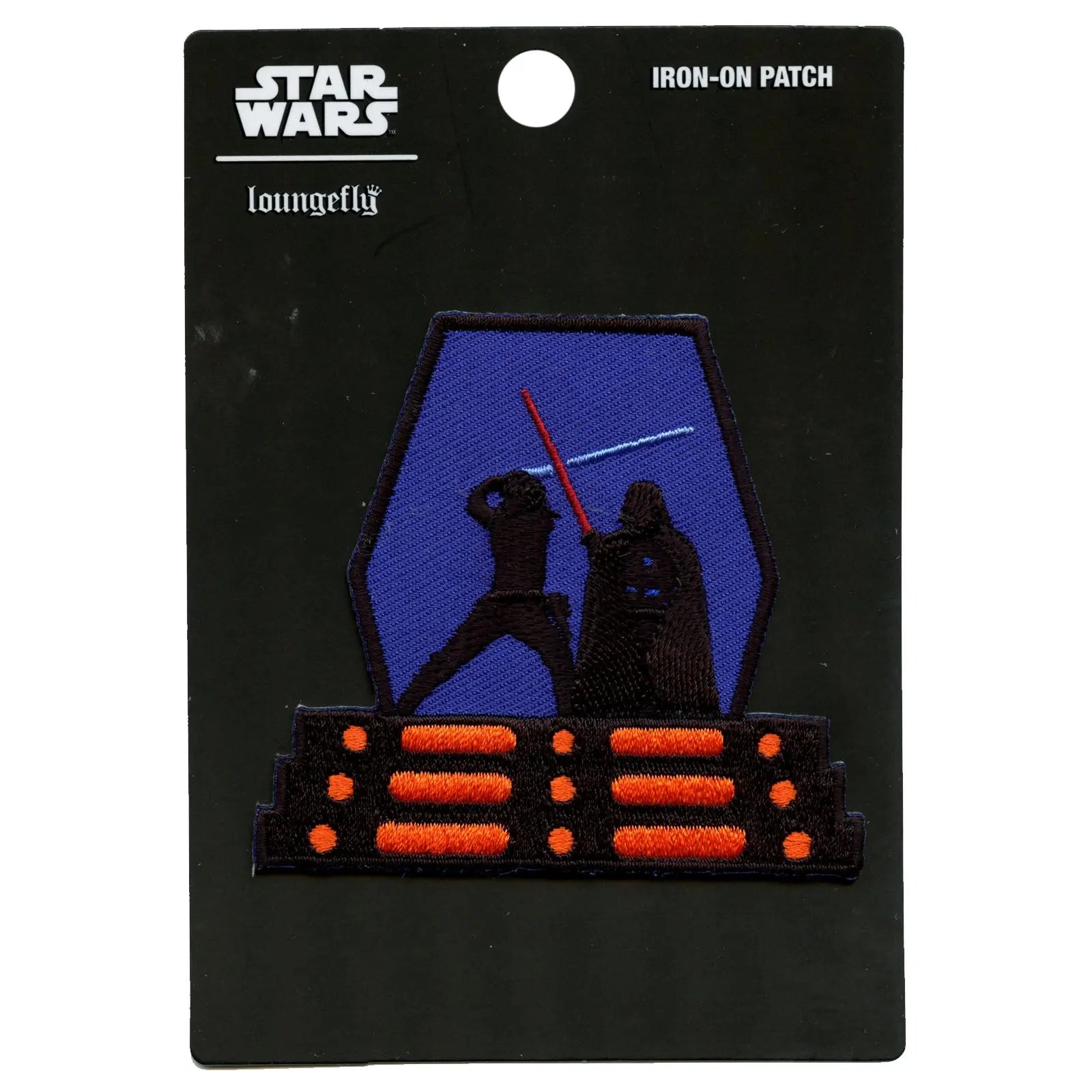 Official Star Wars Luke & Vader Fight Scene Embroidered Iron On Patch 