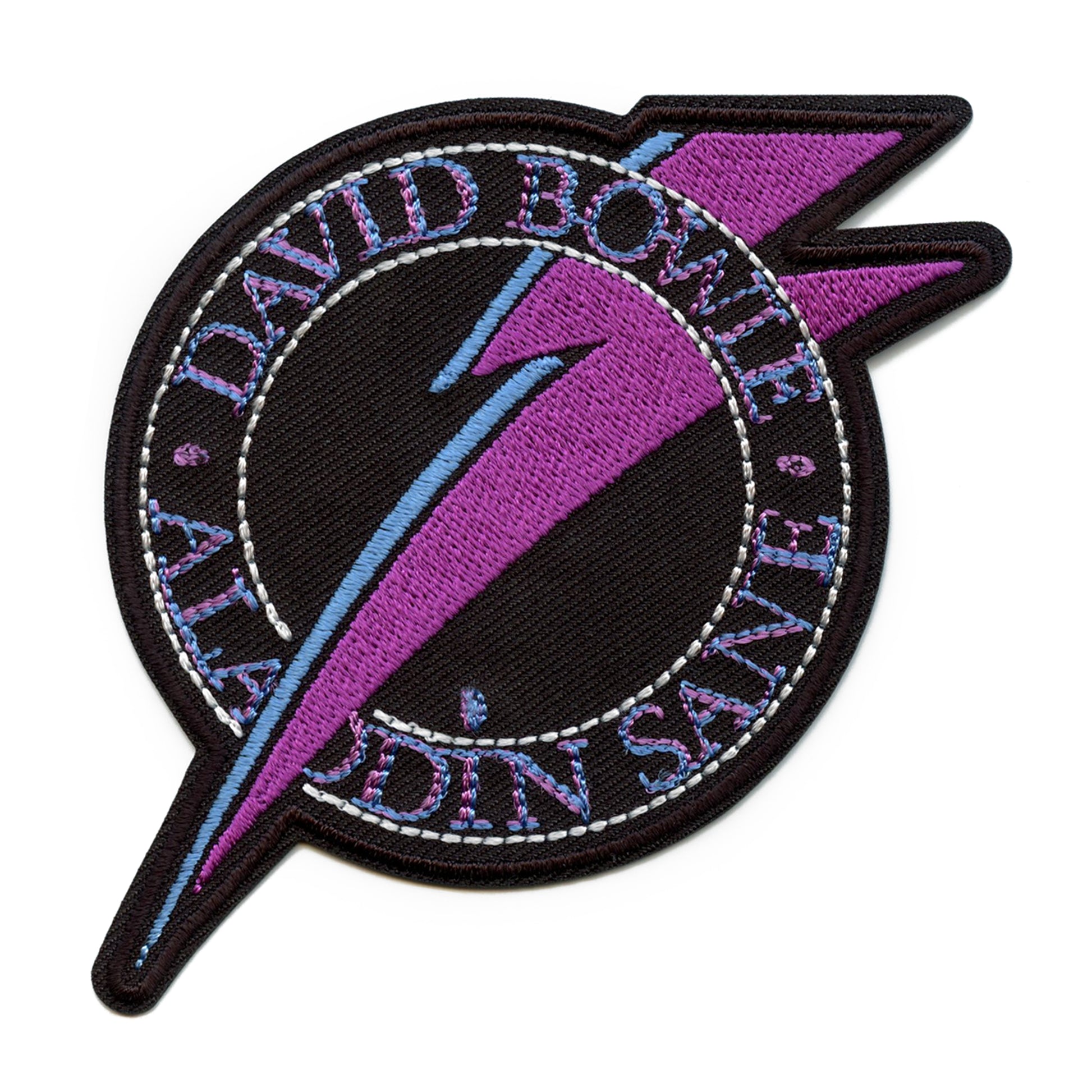 Official David Bowie Patch Aladdin Bolt Embroidered Iron On 