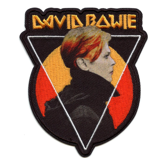 David Bowie Patch Triangle Sun Embroidered Iron On 