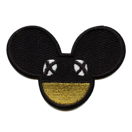 Dead Mouse Patch EDM Artist Logo Embroidered Iron On 