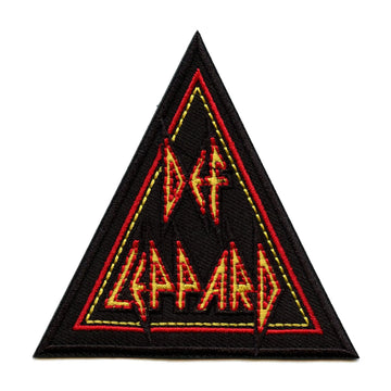 Def Leppard Triangle Logo Patch English Rock Band Embroidered Iron On