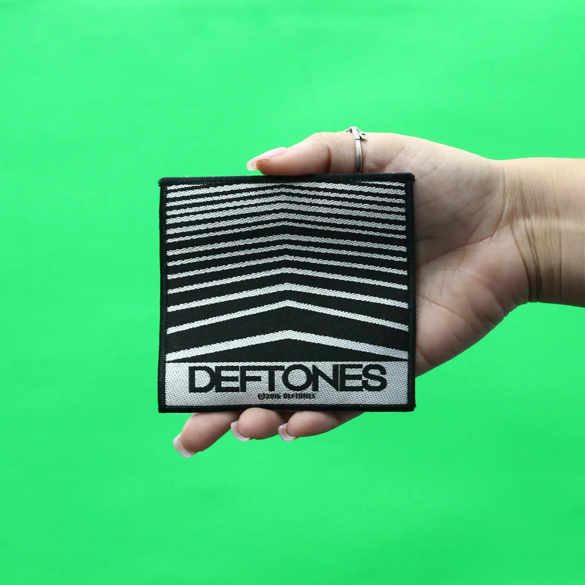 Deftones Abstract Lines Patch California Alternative Rock Woven Iron On