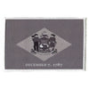 Delaware Patch State Flag Grayscale Embroidered Iron On 